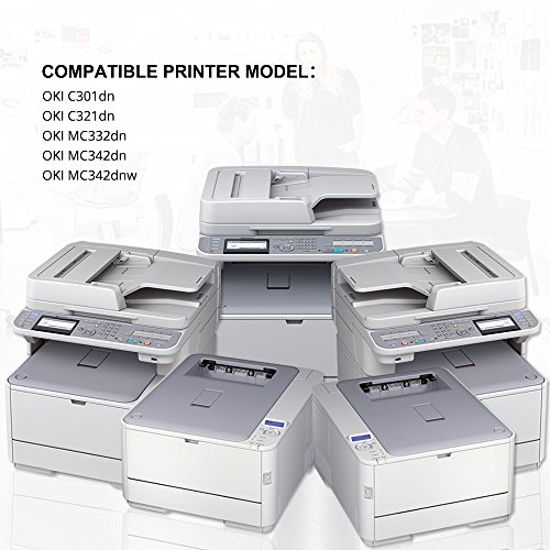 Cool Toner kompatibel Toner fuer OKI 301 C301 C301dn C321 C321dn, MC332dn MC342dn MC342dnw MC342w MC342dw, kompatibel 44973536 44973535 44973534 44973533 - 5