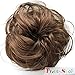 PRETTYSHOP Scrunchy Scrunchie Bun Up Do Hair Piece Hair Ribbon Ponytail Extensions Wavy Messy Medium brown # 10A G7B