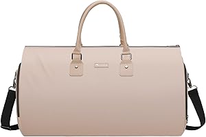 Modoker Wandelbare Kleidersäcke für Reisen, Handgepäck für Damen und Herren, Weekender – 2 in 1 hängender Koffer, Anzug, Reisetaschen, Rosa