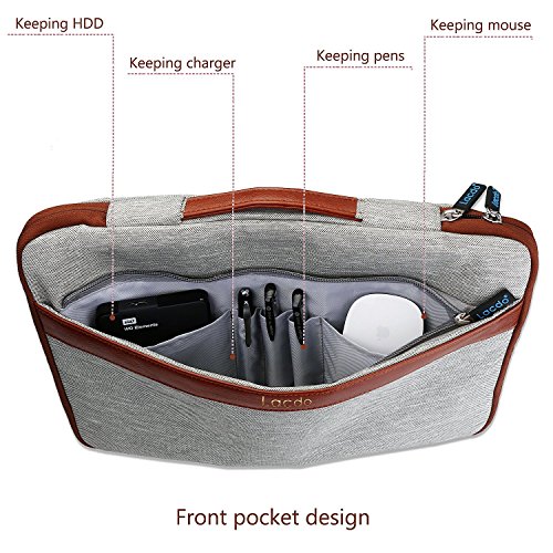 Lacdo 15.6 Zoll Wasserdichte Laptop Sleeve H¨¹llen Notebook Tasche f¨¹r Acer Aspire,Asus F555LA-AB31,Protective 15.6″ Ultrabook Toshiba Satellite, Dell Inspiron, Acer Aspire, HP Pavilion, Chromebook,Braun - 6