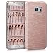 Produktbild kwmobile Hülle TPU Silikon Case für Samsung Galaxy S7 edge mit Brushed Aluminium Design - Handy Cover Schutzhülle in Rosegold Transparent