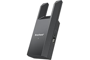 BrosTrend AC1200 WiFi to Ethernet Adapter with Gigabit Port, Dual Band Universal WiFi Bridge for Printer, PC, PlayStation, Xbox, Smart TV, Blu-Ray Player, DVR etc. Wireless to Wired Ethernet Adapter