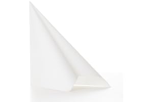 Aroba Airlaid 400 Tovaglioli Simil-Tessuto 19 Colori 40x40 cm Piegatura 1/4 di Alta qualtià per Matrimoni Aspetto Tessuto, per Feste di Compleanno, Catering, Hotel, Natale Bianco