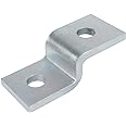 8 Pcs 2 Hole Z Shape Fitting Fit for ½" Bolt in 13/16'' Strut Channel, Width 1-5/8'', 5.5 mm Thickness Z Shape Heavy Duty Bracket