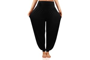 Cegerne Harem Pantaloni da Donna Yoga Pilates Pantaloni Super Soft Stretch Leggeri Bloomers