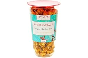 Everly Grace Popcorn – Magical Chocolate Mint, 60 g – Bicchiere di popcorn con cioccolato e menta piperita, fatto a mano in Germania