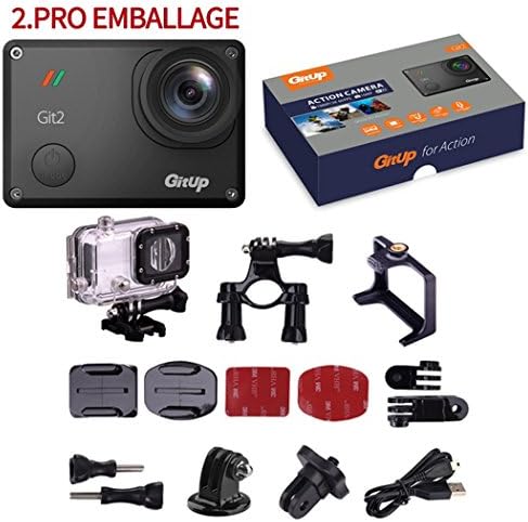 Riyc GitUp Git2 2K 30fps Novatek 96660 1080P WiFi Action Outdoor Sports Helmet Waterproof Camera Dvr (With Extra 10 in 1 Accessories)
