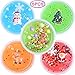 Produktbild LEEHUR Weihnachten Kristall Schleim Set, 5 Farbe DIY Cristall Schlamm mit Hirsch, Weihnachtsmann, Schneemann, Weihnachtsbaum und Ball Kinder Spielzeug Ungiftig Geschenke auch für Erwachsene.