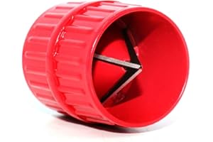 DOAFOCE PEAK-EU 2 in 1 Entgrater Kunststoff Universal Kupferrohr Rohre für Innen- und Außen 6-38 mm (1 Stück)