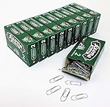 Diámetro del hilo: 0,85 Clips galvanizados Leone de la Era n.º 2 - mm. 26 - Taco de 10 cajas de 100 uds. - Fabricado en Italia.