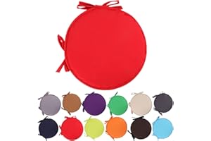 FANLULU Cuscini colorati per sedie da interni/esterni Cuscini rotondi per sedili Cuscini da giardino per patio, per la casa - Diametro 30 cm/11,2 pollici,cuscini da giardino rotondi per sedili