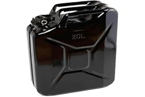 Opticare 20 Litre Black Metal Jerry Can (UN Approved, GS/TUV Certification)