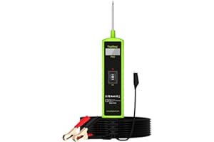 TopDiag P60 Probe Tester, Automotive Circuit Test, with AC/DC Voltage Tester, LCD Screen Display, Electrical System Tool, Component Activation Diode Test Continuity Test, 6-24V Electric Light Test Pen