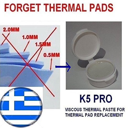 K5 PRO viskose Wärmeleitpaste für Thermal-Pad Ersatz 60g 3X20g Pack (Apple iMac, Sony PS4 & PS3, XBOX, Acer Aspire usw.) - 5