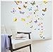 Price comparison product image 50pcs Colorful Butterfly Wall Sticker PVC Removable Art Decor Decal for Baby Bedroom Wall Decoration