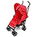 Zeta Vooom Stroller with Warm Red Dots