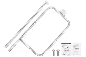 Denmay 65032 Edelstahl Ersatzbrenner für Weber Gasgrill Q300, Q320, Q3000, Q3200, Grill Brenner Ersatz für Weber 60036, 80385, 13122, 424001 426001