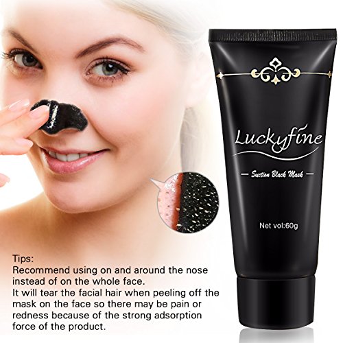 Schwarz Gesichtsmaske, LuckyFine Reinigungsmaske Tiefenreinigung Mitesser Akne Entferner Peel off Maske - 3