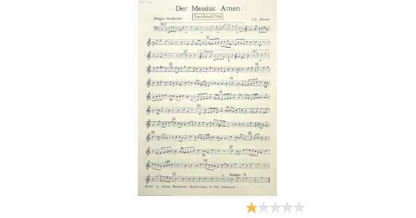 Halleluja Amen Arrangiert Fur Tenor Blockflote Und Amazon De Elektronik