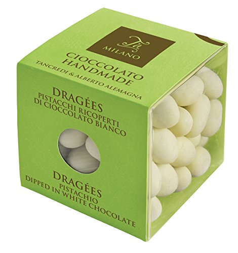 Preisvergleich Produktbild Weiße Schokoladendragées mit Pistazienkern / T'a Milano