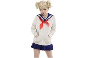 Emyzkc Cosplay Himiko Toga Cosplay Outfit,Toga Himiko Wig Shoes Costume Set JK Anime School Girl Uniform for Halloween