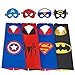 Price comparison product image My-My Toys for 3-10 Year Old Boys, Superhero Capes for Kids 3-10 Year Old Boy Gifts Boys Cartoon Dress up Costumes Party Supplies for Boys age 3-12 4 Pack MMEPF01