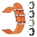 Produktbild Uhrenarmband Nylonband Armband für Apple Watch Serie 1/2/3/4 38mm / 40mm Watch Justierbares Ersatz Bügel Armband Schnalle Ersatz Nylonband Ersatzarmband für Herren Damen 2PC (Orange)