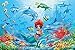 Produktbild great-art Fototapete Meerjungfrau in Einer Unterwasserwelt Wand-Dekoration - Wandbild Aquarium Poster-Motiv by (210 x 140 cm)