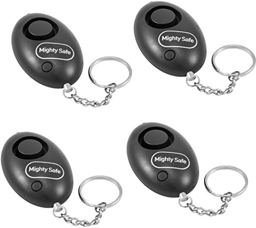 (4 X ) Personal Alarm - Security Protection attack/ rape alarm for Women and Men. Panic Alarm designed by ex Police Officer provides peace of mind through loud - very loud alarm. Comes with FREE emergency whistle providing TWO LAYERS OF PROTECTION. Perfect as Personal Alarms for women and includes handy LED torch! As Personal Alarm Devices go this one is very hard to beat. Enhance your personal security NOW –Quad Pack - 4 x alarms Black