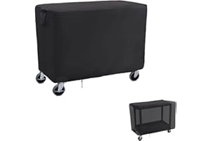 Jungda Rolling Tool Cart Cover 36 Inch,Waterproof Utility Cart Cover for 32" x 18" Mobile Multipurpose Utility Cart Service Cart Cover - 36 X 18 X 33 Inch