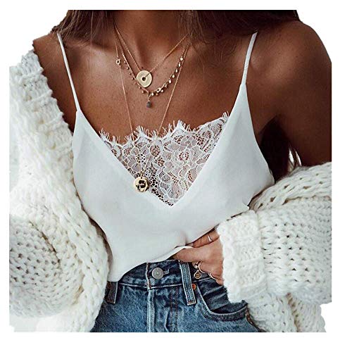 YoungRich MOMOXI de las mujeres sin mangas chaleco de la tapa multicolor multicolor medio - Multicolor - Blanco L METRO Azul púrpura