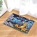 Produktbild gohebe Modern Decor Wall Graffiti Art Science Fiction Rocket Eleka Bad Teppiche rutschhemmend Fußmatte Boden Eingänge Innen vorne Fußmatte Kinder Badematte 39,9x59,9cm Badezimmer Zubehör