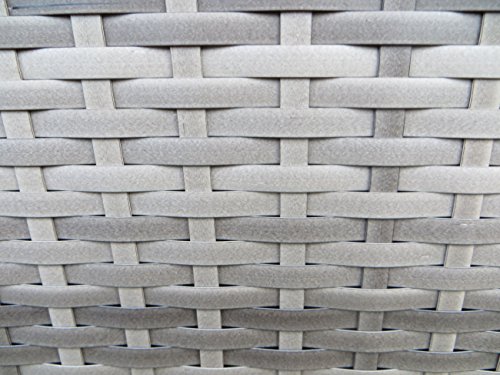 Polyrattan Kissenbox „Store Grey“ mit zwei leicht laufenden Rollen in grau – taupe von Pure Home & Garden, 126 x 60 x 56 cm - 3