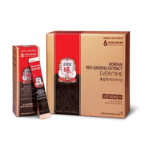 Cheong Kwan Jang Extracto de ginseng rojo coreano Cada vez (10 ml x 30 de la bolsa)