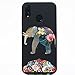 Produktbild Soft Ultra Dünn TPU für Huawei P30 Lite,Kirstall Gummi Hülle [Scratch-Resistant],Kreativ Niedliche Flower Cartoon Silikon Schutzhülle/Cover Crystal Clear Transparent Gel Protective back