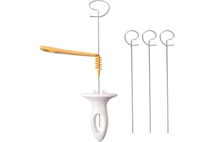 GINDDY 3 Pezzi Tagliapatate a Spirale Professionale in Acciaio Inossidabile + PP,Taglierina della Patata con Affettatrice Tornado per Torre di Patate,Ideale per Barbecue/Campeggio/Cucina Domestica