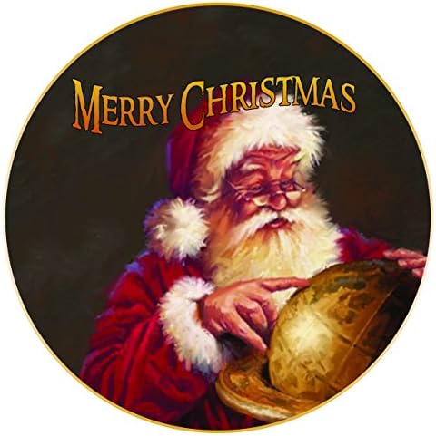 Christmas Cake Topper 7.5 inch round edible fondant