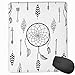Produktbild Mouse Mat Stitched Edges, Ethnic Anthique Authentic Tribal Dreamcatchers Feathers And Arrows Design Western,Gaming Mouse Pad Non-Slip Rubber Base