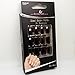Bling Art False Nails French Manicure Burgundy Red 24 Full Cover Medium Tips UK