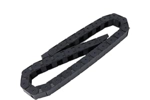GAROSA Catena Portacavi R38 18x25mm, Cavo in Nylon Nero 1m, Tipo Ponte per Stampante 3D e Macchina CNC, Guidacavo Aperto Lunghezza 1 Metro