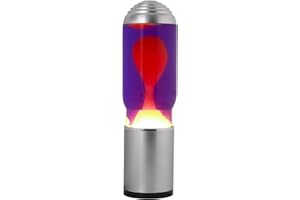 I-TOTAL - Lampe à Lave Magma & Glitter (liquide violet/cire jaune)