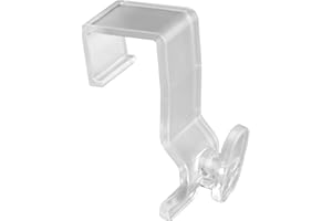 SOMA Fensterhaken Transparent 20 mm 10er Set für Dekorationen, klebefrei, ohne Schrauben