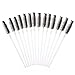 SONGQEE(TM) 50PCS Disposable Eyelash Mini Brush Mascara Wands Applicator Spoolers Makeup (Black)