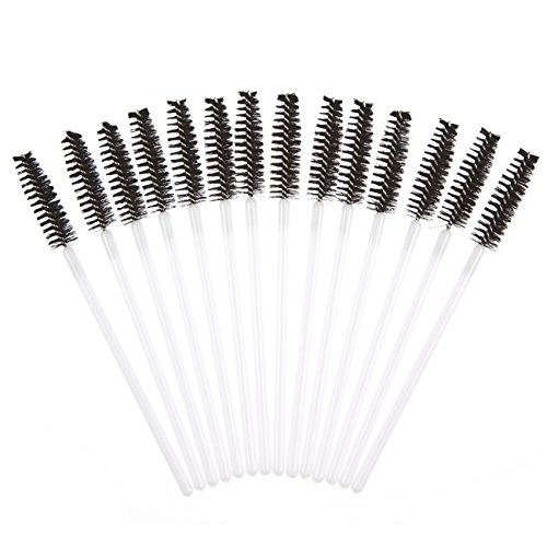 SONGQEE(TM) 50PCS Disposable Eyelash Mini Brush Mascara Wands Applicator Spoolers Makeup (Black)