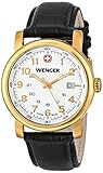 Wenger Herren-Armbanduhr XL URBAN CLASSIC PVD Analog Quarz Leder 01.1041.110