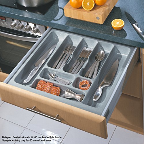 Besteckeinsatz UNIVERSAL60 mit 8-Facheinteilung (B 500-540 x T 440-490 mm) / Besteckkasten / Besteckeinsätze - 3
