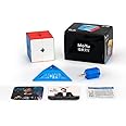 FunnyGoo MoYu MFJS Mofang jiaoshi Cubing Classroom Meilong 2 M 2x2 Magic Puzzle Cube MeiLong 2M 2x2x2 cube Stickerless with MoYu logo bag and stand (Stand's color may vary)