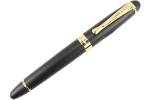 GULLOR Jinhao penna 450 roller con anello d'oro - nero opaco