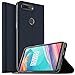 Produktbild OnePlus 5T Hülle, KuGi OnePlus 5T Flip Bookstyle Kompletter Schutz Mit Magnetverschluss und Standfunktion Tasche Etui Cover Case Schutzhülle für OnePlus 5T Smartphone (Blau)