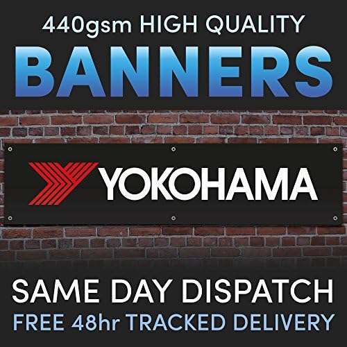 Yokohama Full Colour Vinyl Banner Garage Man Shed Cave Workshop